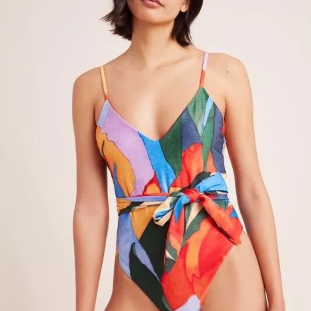 Mara Hoffman Multicolor One Piece Swimsuit Size Small. NWT